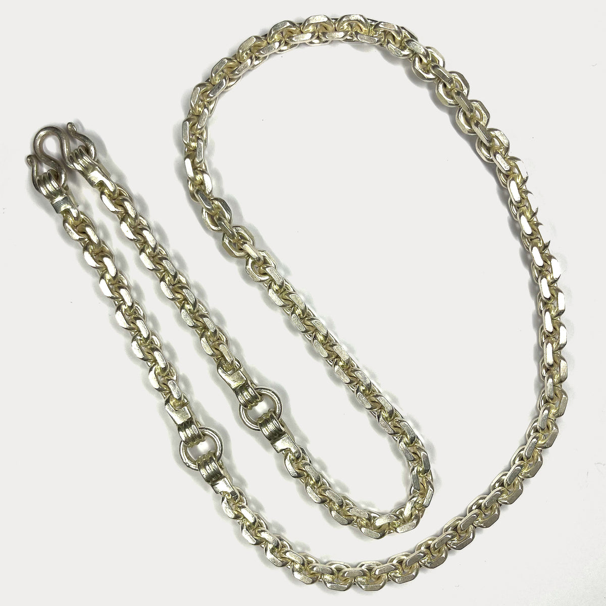 999 Pure Silver Heavy Anchor Link Curb Chain Necklace - 200g - 31"