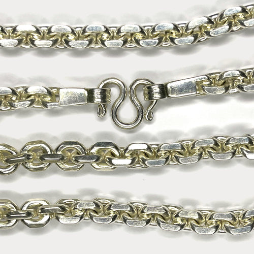 999 Pure Silver Heavy Anchor Link Curb Chain Necklace - 200g - 24"