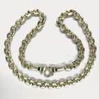999 Pure Silver Heavy Anchor Link Curb Chain Necklace - 200g - 24"