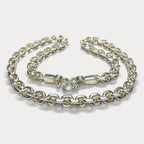 999 Pure Silver Heavy Anchor Link Curb Chain Necklace - 200g - 24"