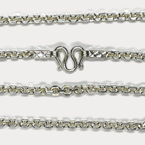 999 Pure Silver Anchor Link Curb Chain Necklace - 100g - 31"