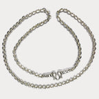 999 Pure Silver Anchor Link Curb Chain Necklace - 100g - 31"