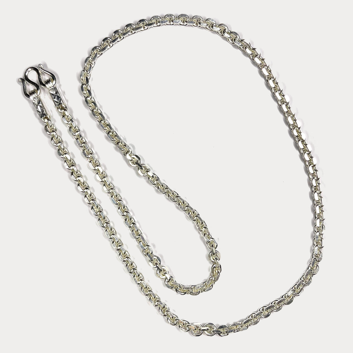 999 Pure Silver Anchor Link Curb Chain Necklace - 100g - 31"
