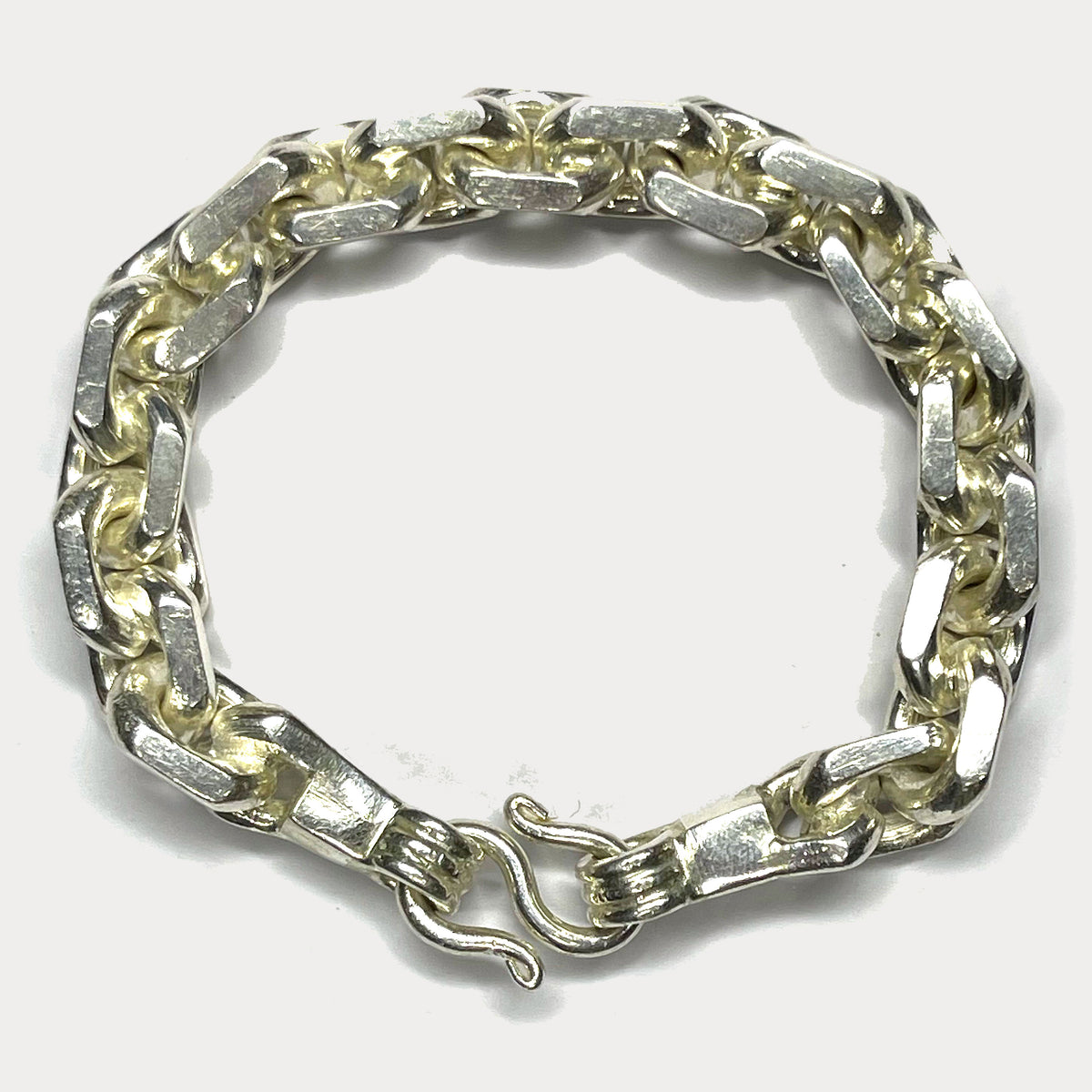 999 Pure Silver Heavy Anchor Link Curb Chain Bracelet - 100g