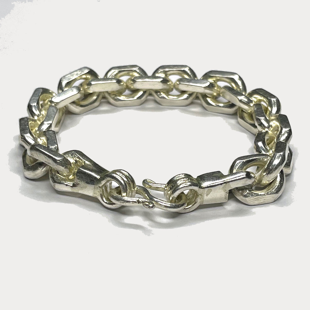 999 Pure Silver Heavy Anchor Link Curb Chain Bracelet - 100g