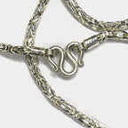 999 Pure Silver Heavy King's Byzantine Chain Necklace - 200g - 31"
