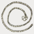 999 Pure Silver Heavy King's Byzantine Chain Necklace - 200g - 31"
