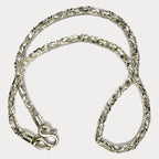 999 Pure Silver Heavy King's Byzantine Chain Necklace - 200g - 31"