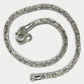 999 Pure Silver Heavy King's Byzantine Chain Necklace - 200g - 24"