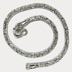 999 Pure Silver Heavy King's Byzantine Chain Necklace - 200g - 24"