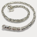 999 Pure Silver Heavy King's Byzantine Chain Necklace - 200g - 24"