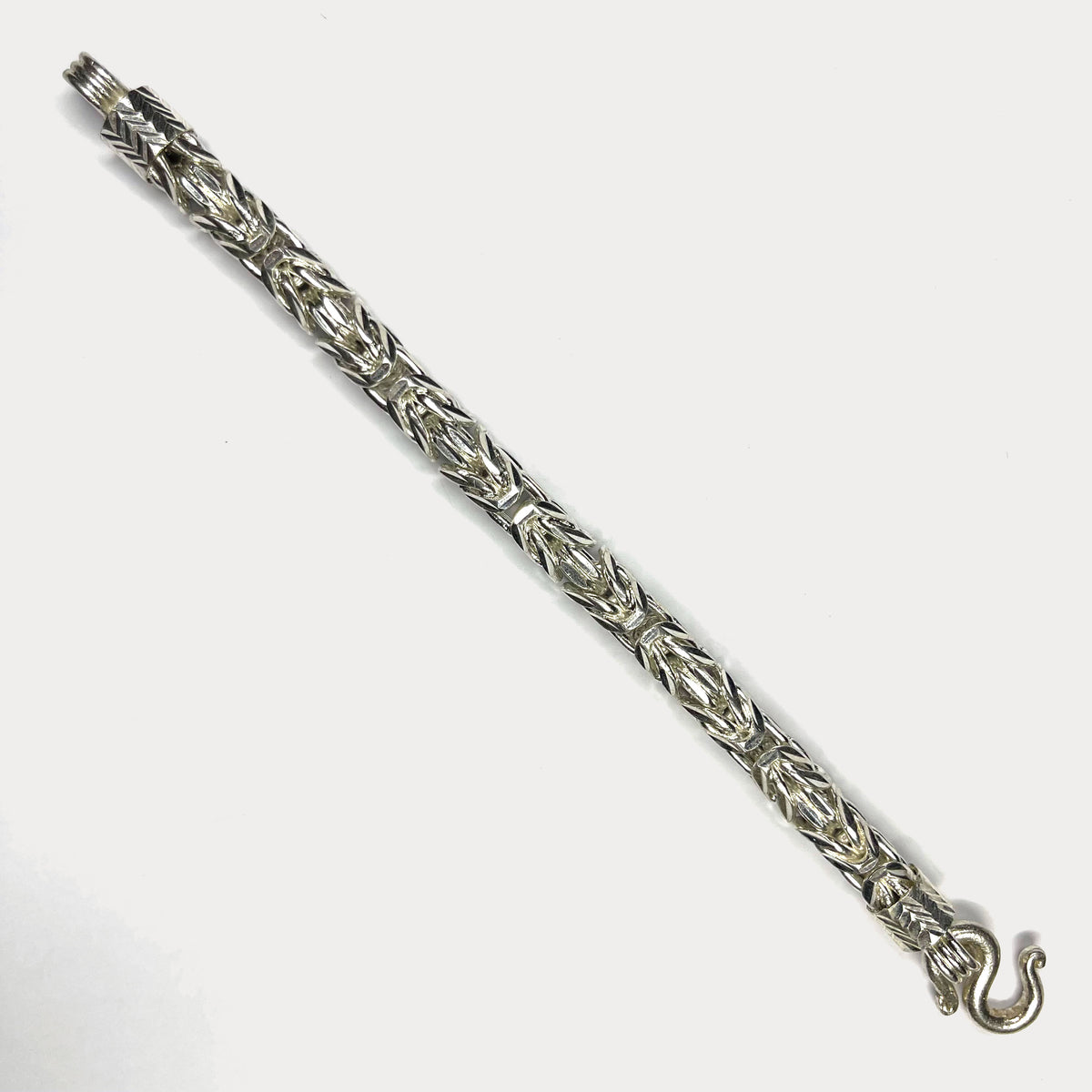 999 Pure Silver Heavy King's Byzantine Chain Bracelet - 100g