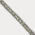 999 Pure Silver Heavy King's Byzantine Chain Bracelet - 100g