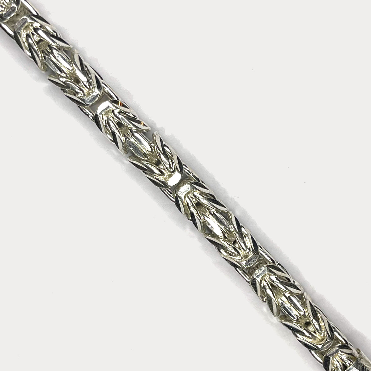 999 Pure Silver Heavy King's Byzantine Chain Bracelet - 100g