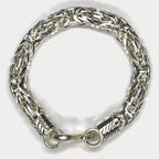 999 Pure Silver Heavy King's Byzantine Chain Bracelet - 100g