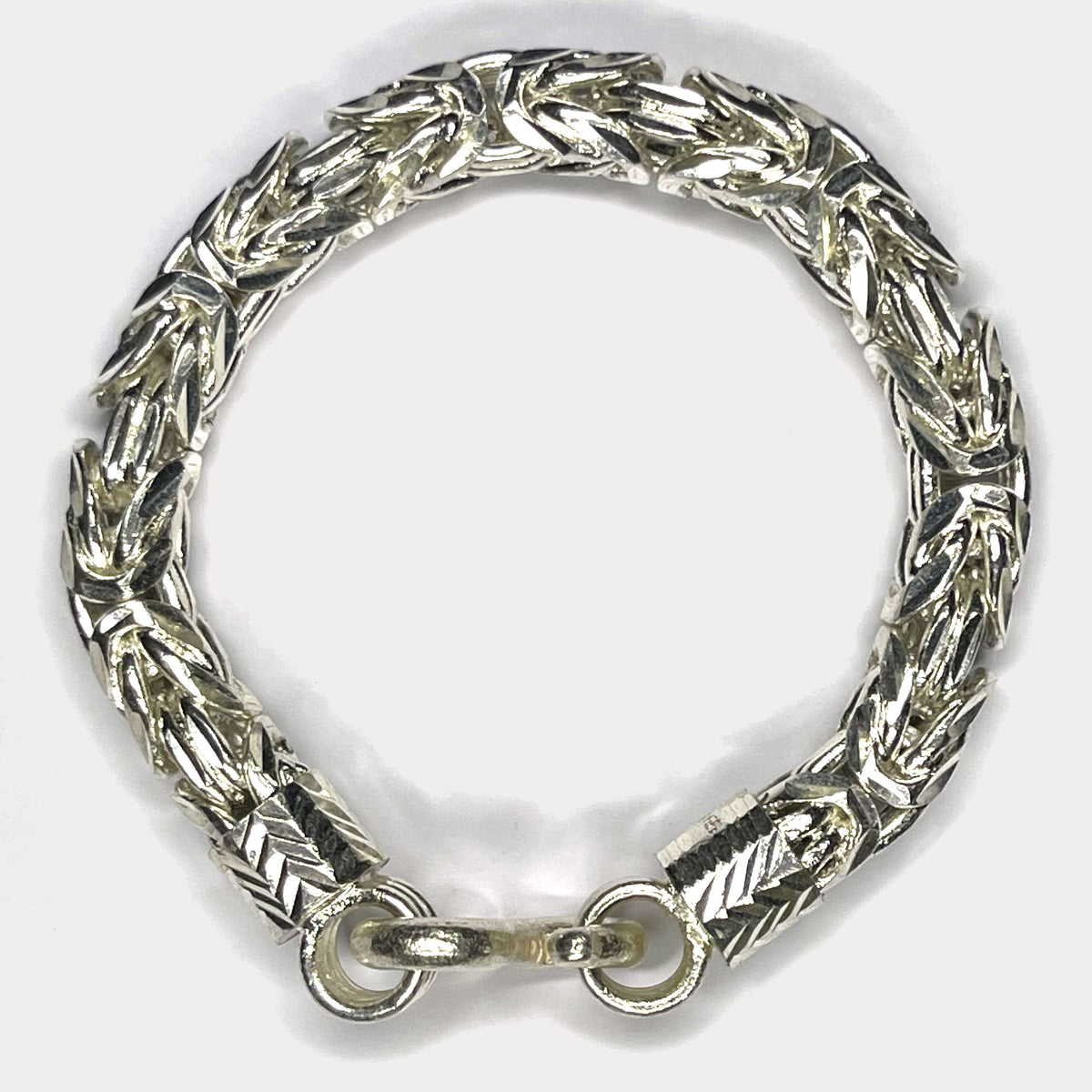 999 Pure Silver Heavy King's Byzantine Chain Bracelet - 100g
