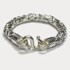 999 Pure Silver Heavy King's Byzantine Chain Bracelet - 100g