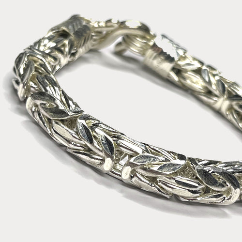999 Pure Silver Heavy King's Byzantine Chain Bracelet - 100g