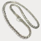 999 Pure Silver Heavy Square Box Link Chain Necklace - 200g - 31"
