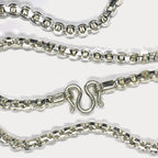 999 Pure Silver Heavy Square Box Link Chain Necklace - 200g - 31"