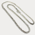 999 Pure Silver Square Box Link Chain Necklace - 100g - 31"