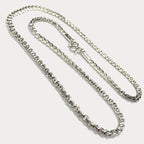 999 Pure Silver Square Box Link Chain Necklace - 100g - 31"