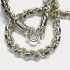 999 Pure Silver Heavy Square Box Link Chain Necklace - 200g - 24"