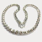 999 Pure Silver Heavy Square Box Link Chain Necklace - 200g - 24"