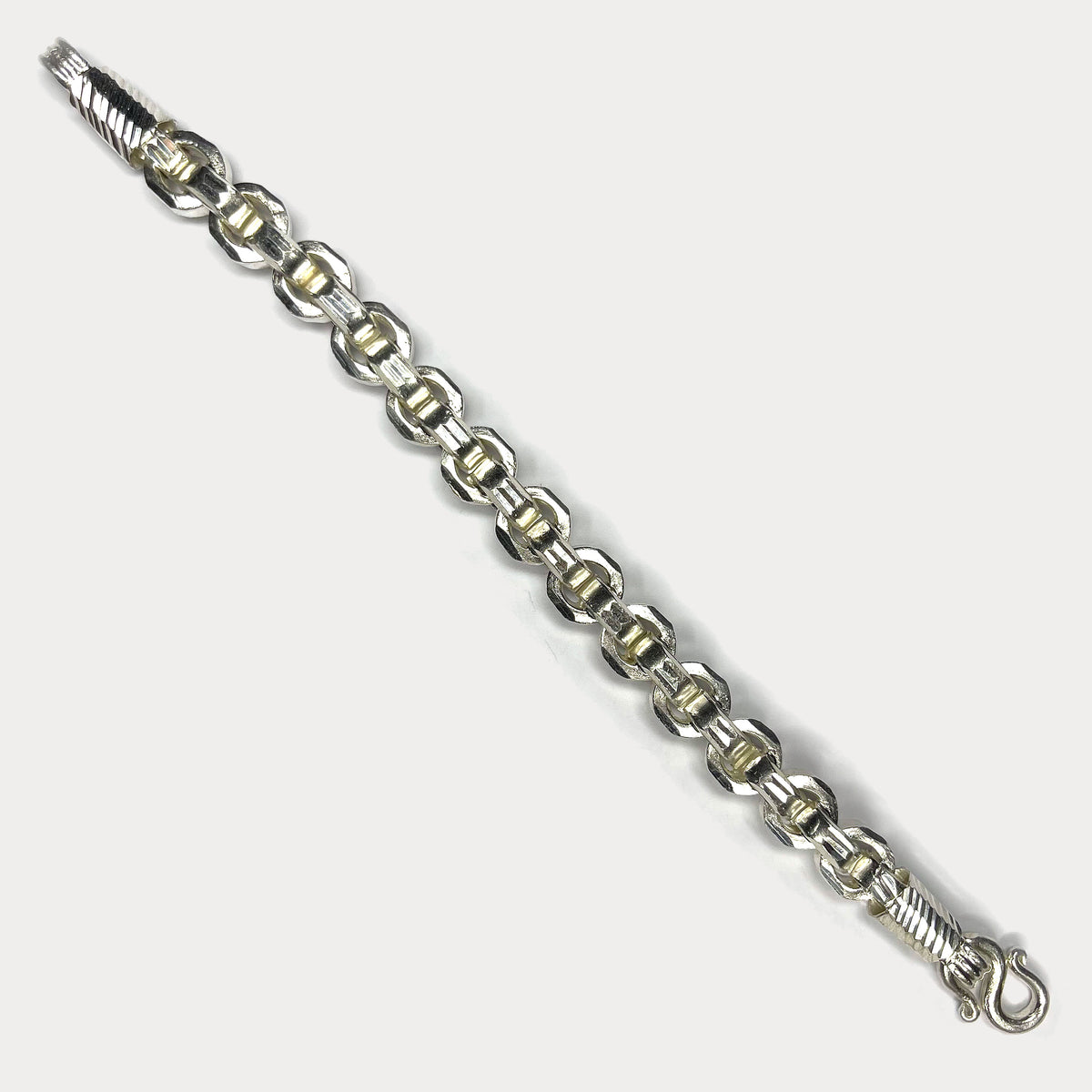 999 Pure Silver Heavy Box Link Bracelet - 100g