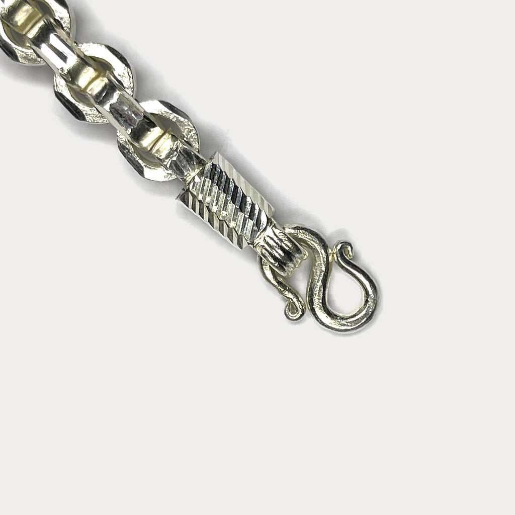 999 Pure Silver Heavy Box Link Bracelet - 100g