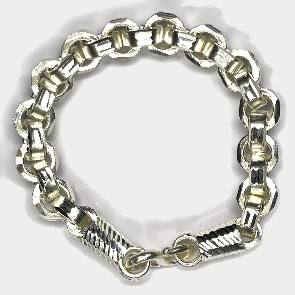 999 Pure Silver Heavy Box Link Bracelet - 100g