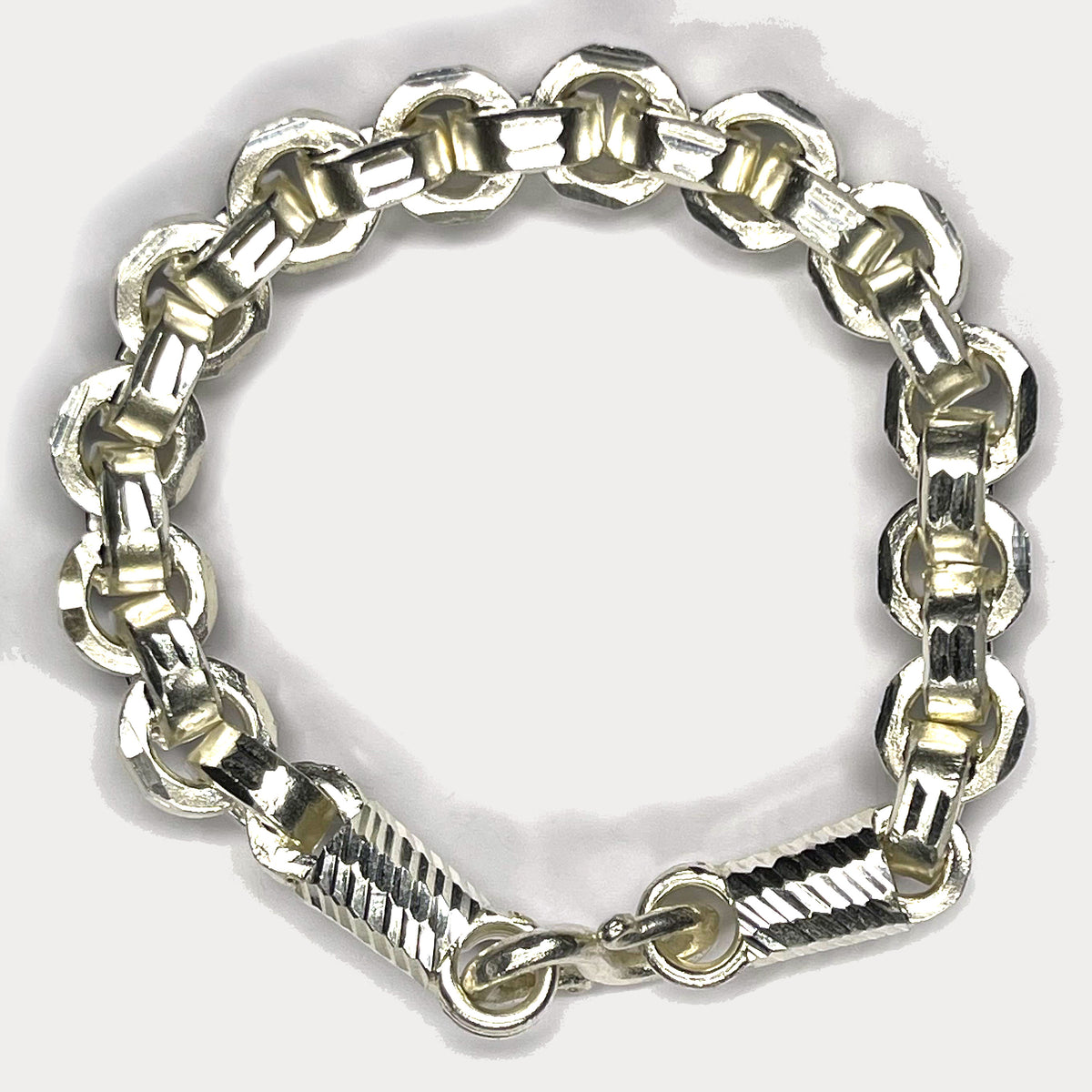 999 Pure Silver Heavy Box Link Bracelet - 100g