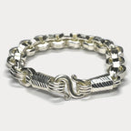 999 Pure Silver Heavy Box Link Bracelet - 100g