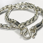 999 Pure Silver Heavy Rope Wheat (Spiga) Chain Necklace - 200g - 24inch