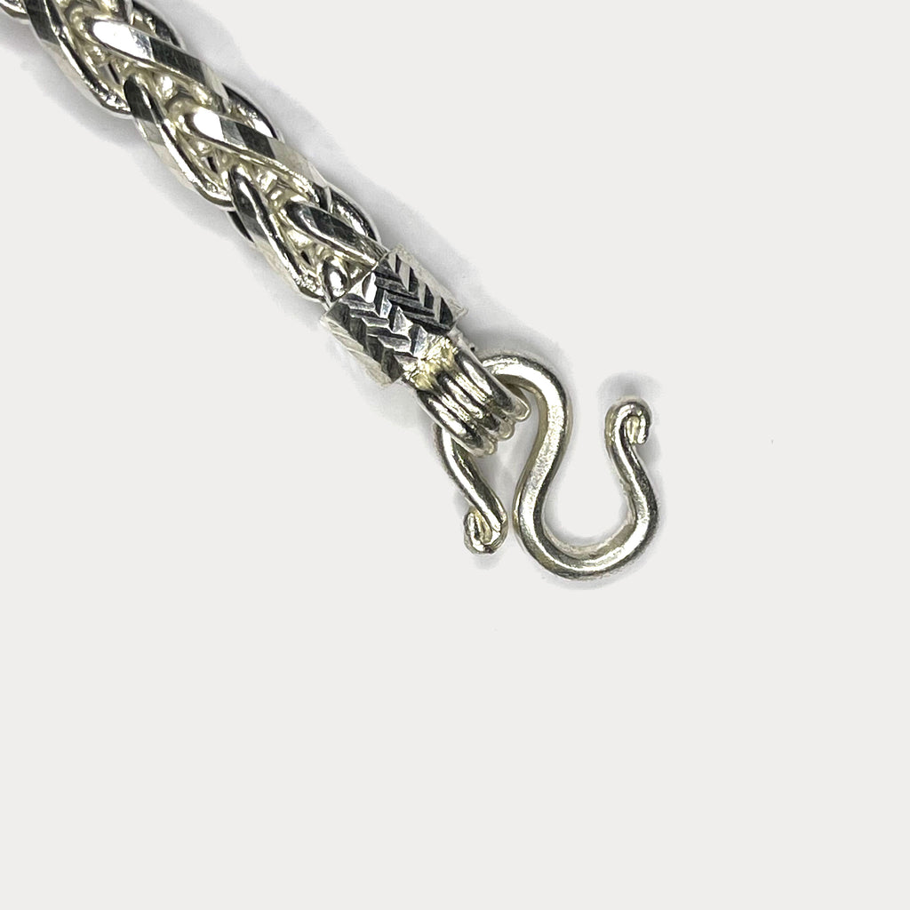 999 Pure Heavy Silver Rope Wheat (Spiga) Chain Bracelet - 100g