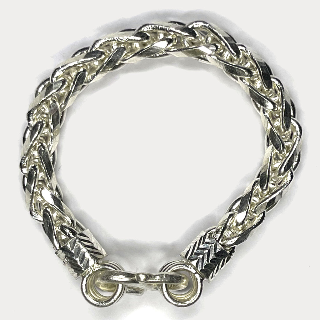 999 Pure Heavy Silver Rope Wheat (Spiga) Chain Bracelet - 100g