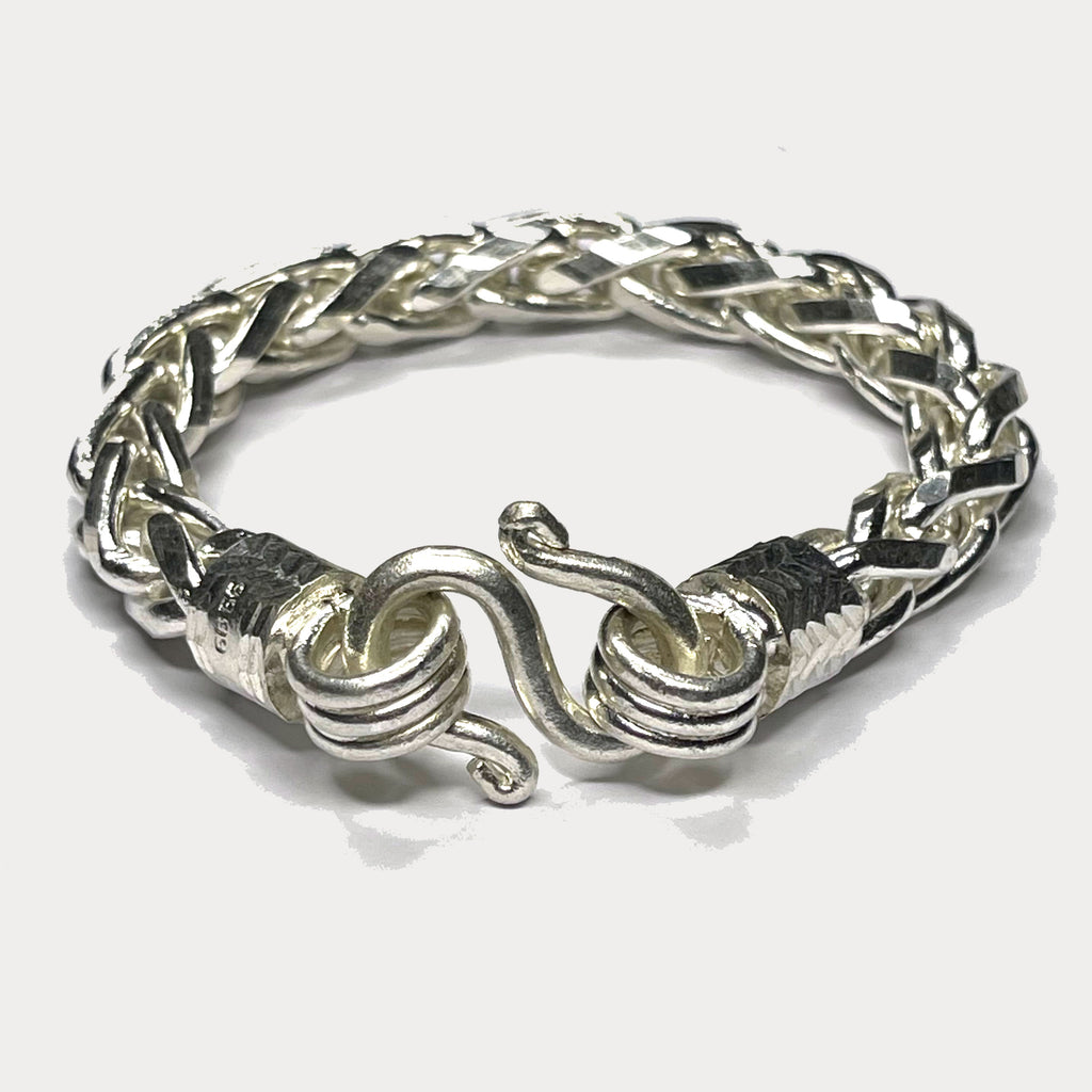 999 Pure Heavy Silver Rope Wheat (Spiga) Chain Bracelet - 100g