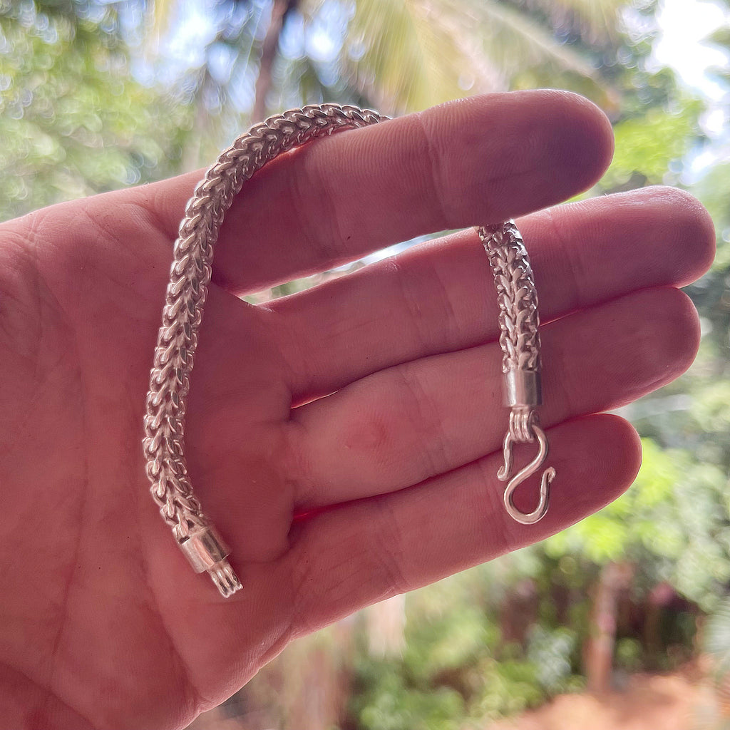 Solid silver bracelet for women