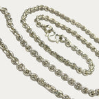 Silver Chain for Men | Anchor Belcher Link | 99% Silver | 30g | 26" | 4mm | Handmade Silver Chain