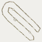 Solid 925 silver khmer sugarcane men’s chain, full view