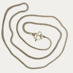 Silver Chain for Men | Snakeskin Rope Link | 35g | 33" | 4mm | Handmade Silver Necklace