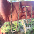 Silver Chain for Men | Khmer Sugarcane Link | 925 Sterling | 50g | 27" | 4mm | Handmade Silver Necklace