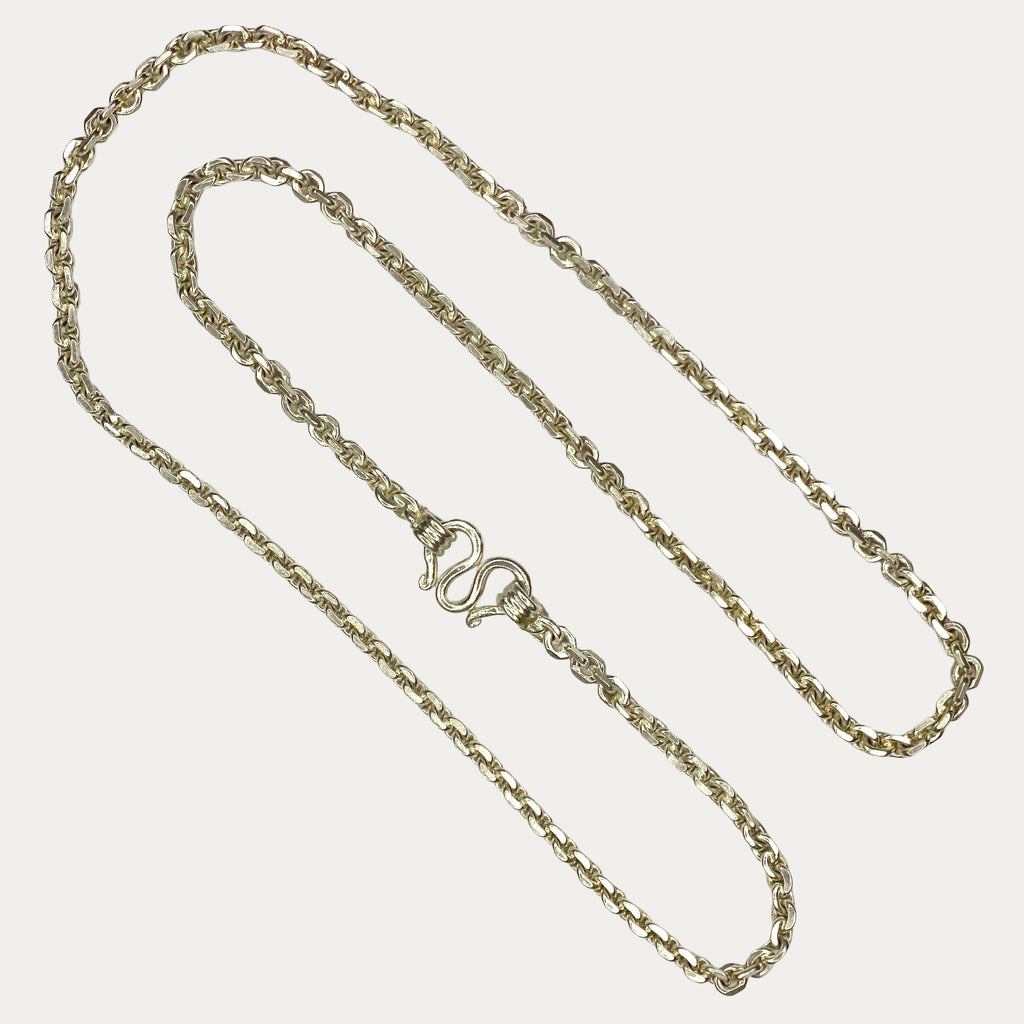 Anchor link chain in 925 solid silver