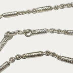 Silver Chain for Men | Diamond Cut Khmer Link | 999 Fine Silver | 68g | 32" | 5mm | Handmade 999 Silver Necklace